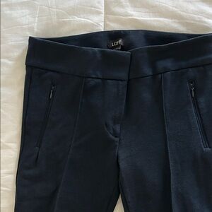LOFT Dark Blue leggings with Zippered Pockets